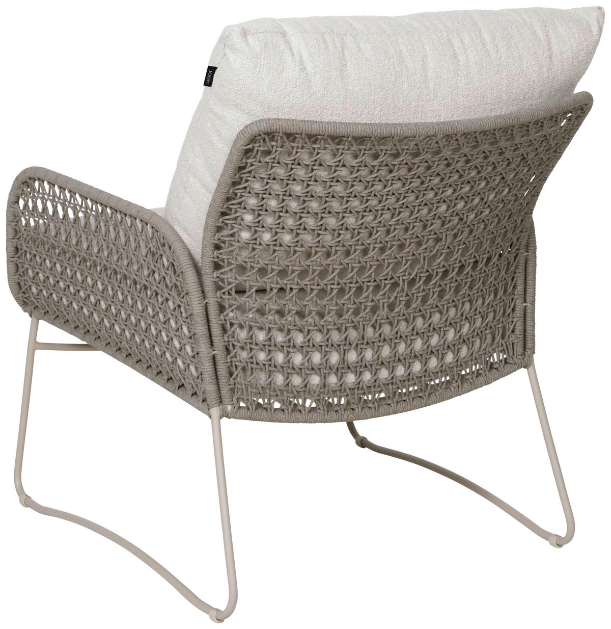 LOUNGESESSEL Creme, Naturfarben Edelstahl  - Creme/Naturfarben, Basics, Textil/Metall (69,5/80/81,5cm) - Joop!