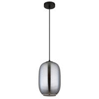 HÄNGELEUCHTE 20/120 cm    - Schwarz/Grau, Basics, Glas/Kunststoff (20/120cm) - Globo