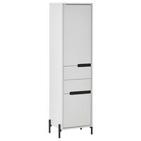 ARMOIRE HAUTE 40/155/35 cm  - Weiss/Schwarz, Basics, Holzwerkstoff/Metall (40/155/35cm) - MID.YOU