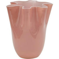 VASE 21 cm  - Hellrosa/Weiß, Basics, Glas (18,5/21cm)