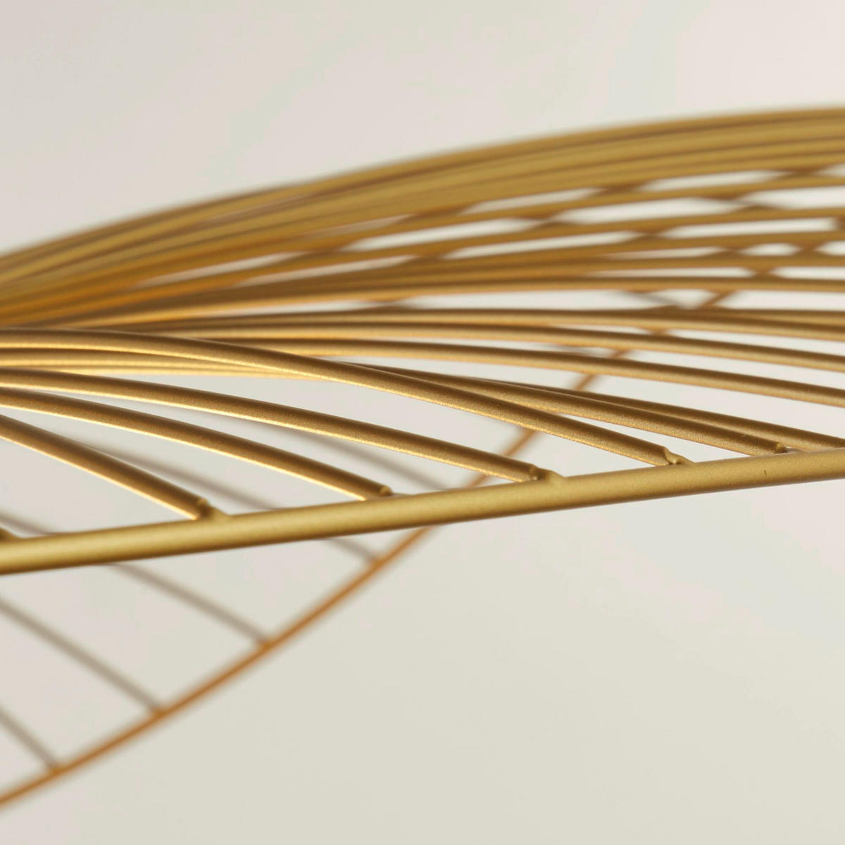 HÄNGELEUCHTE Wave Wire 51/120/70 cm   - Goldfarben/Schwarz, Design, Metall (51/120/70cm) - Searchlight