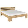 BETT 180/200 cm  in Grau, Eiche Artisan  - Eiche Artisan/Grau, KONVENTIONELL (180/200cm)