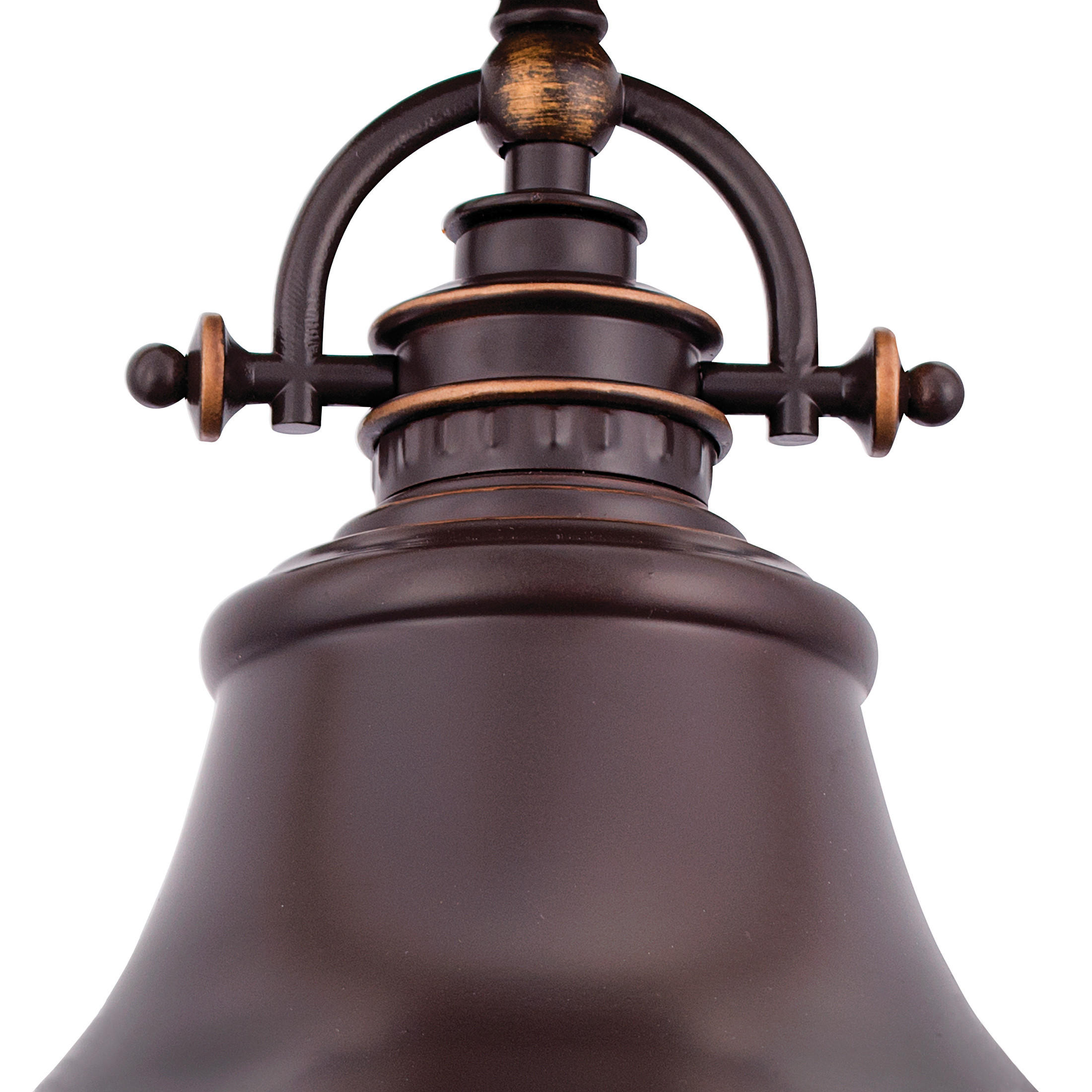 HÄNGELEUCHTE 28.4/37.7 cm    - Bronzefarben, Design, Glas/Metall (28.4/37.7cm) - Elstead Lighting