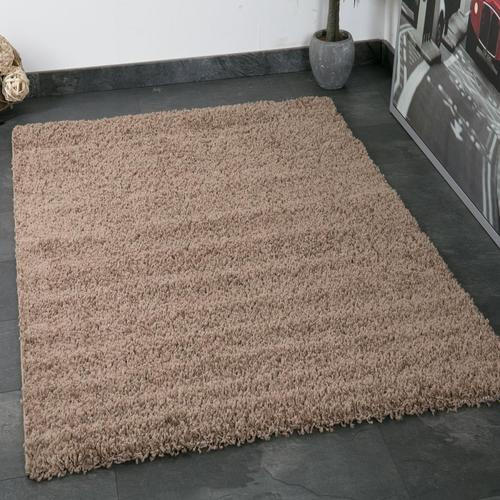 Hochflor Teppich Nussbaumfarben Prime 140x200cm