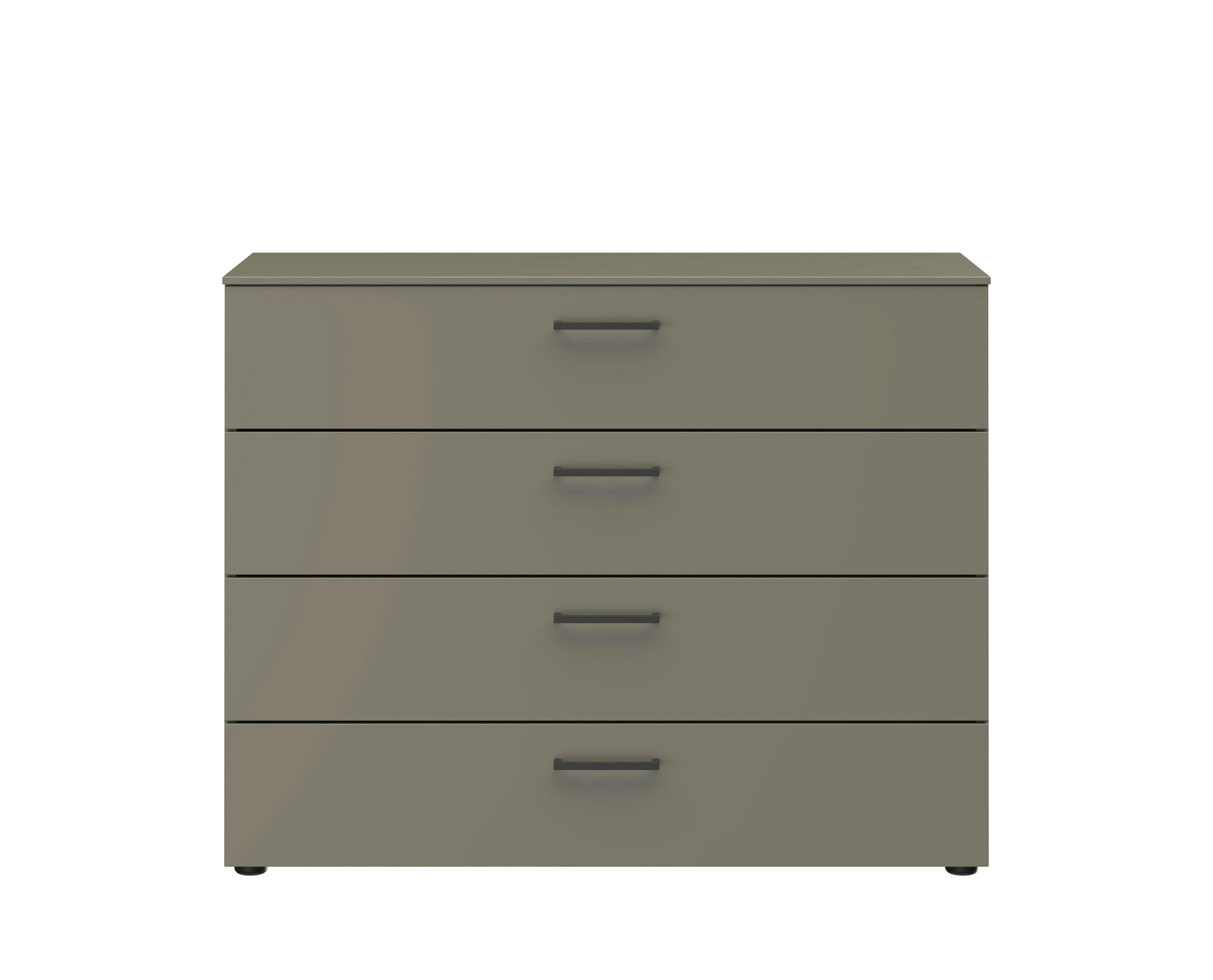 KOMMODE Primolar Garda  in 100/79/41 cm  - Schwarz/Grau, Design, Holzwerkstoff/Kunststoff (100/79/41cm) - Xora