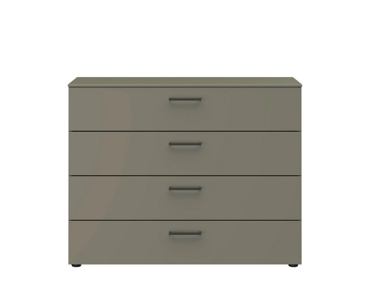 KOMMODE Primolar Garda  in 100/79/41 cm  - Schwarz/Grau, Design, Holzwerkstoff/Kunststoff (100/79/41cm) - Xora
