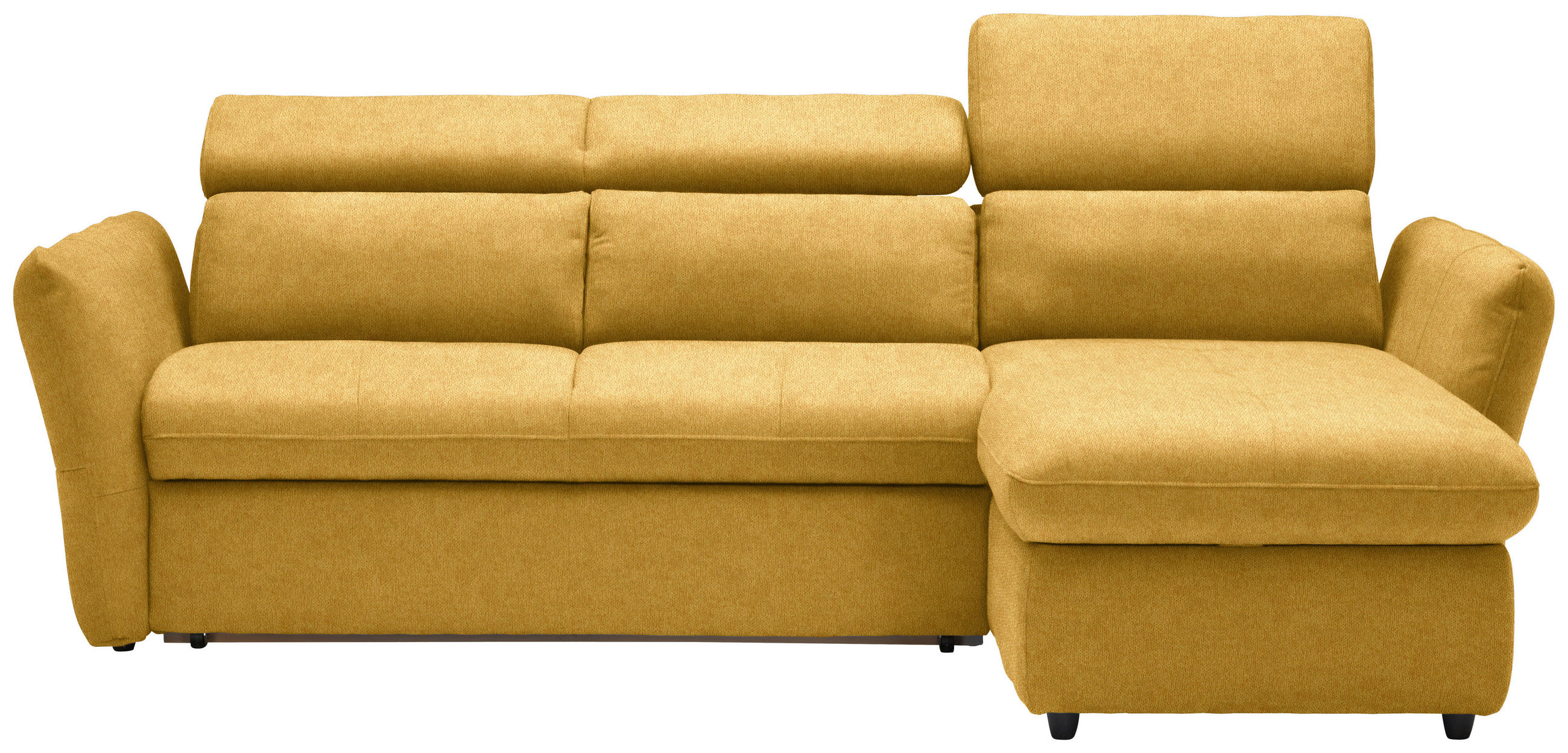 ECKSOFA  in Mikrofaser Gelb  240/172 cm  - Gelb/Schwarz, Design, Kunststoff/Textil (240/172cm) - Stylife