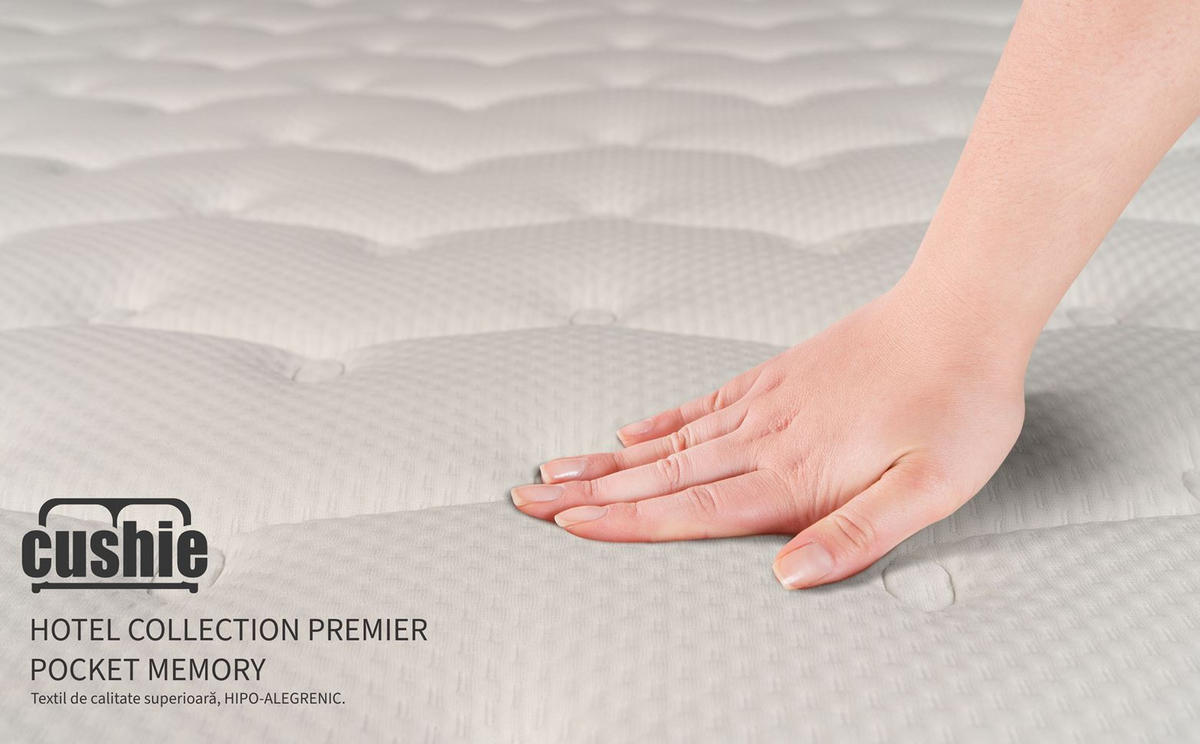 Saltea 180X200 CM  - alb, Basics, textil (180/200cm) - Sleeptex