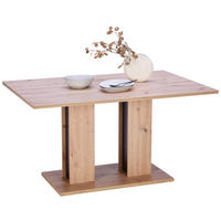 ESSTISCH rechteckig Eiche Artisan  - Schwarz/Eiche Artisan, KONVENTIONELL, Holzwerkstoff (138/74/90cm) - home24