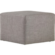 HOCKER in Textil Grau - Grau, Design, Kunststoff/Textil (60/40/60cm) - Joka