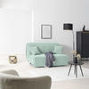 SCHLAFSOFA Velours Mintgrün  - Schwarz/Mintgrün, Design, Kunststoff/Textil (148/88/110cm) - Livetastic