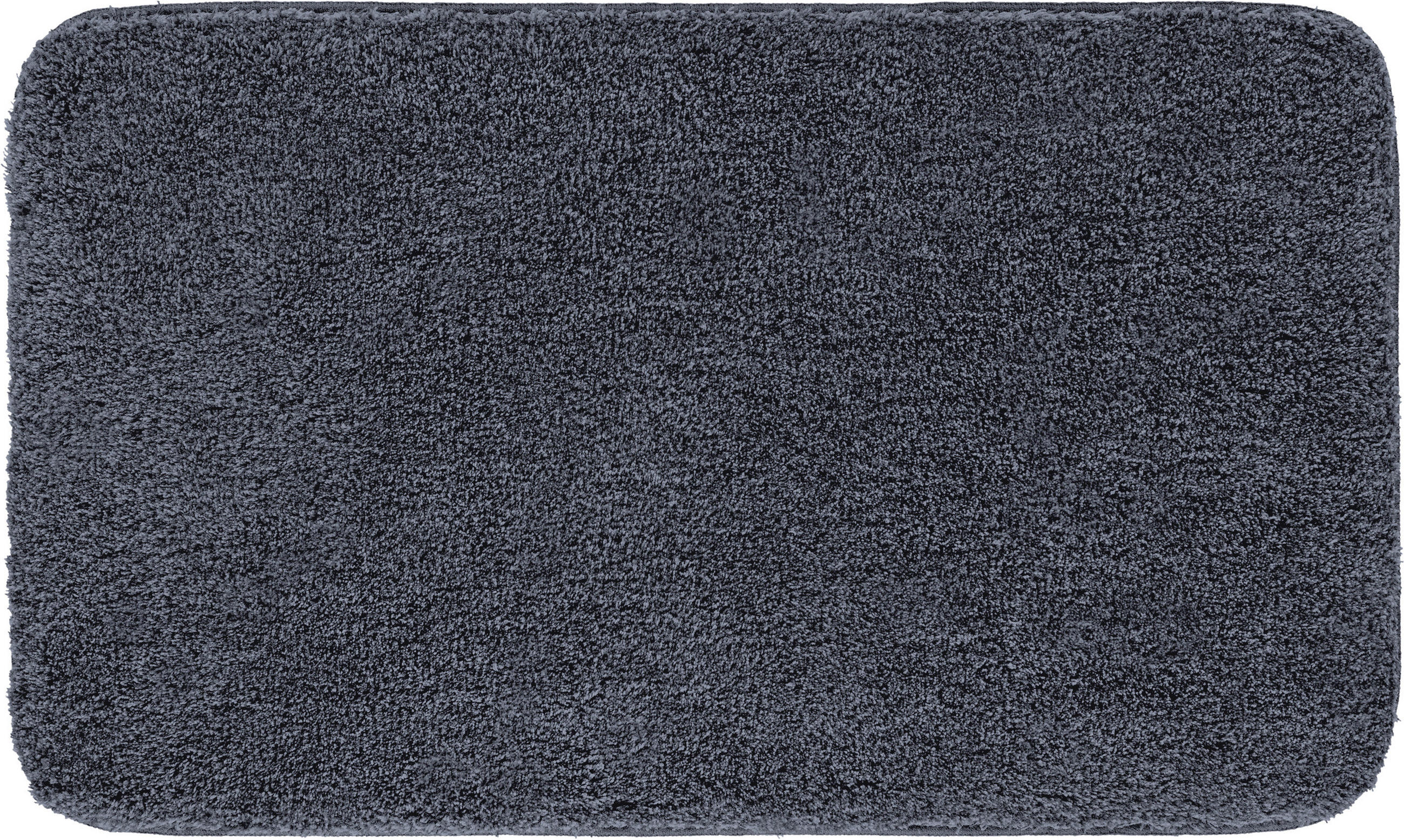 BADTEPPICH Melange Dunkelgrau 80/140 cm  - Dunkelgrau, Basics, Kunststoff/Textil (80/140cm) - Grund