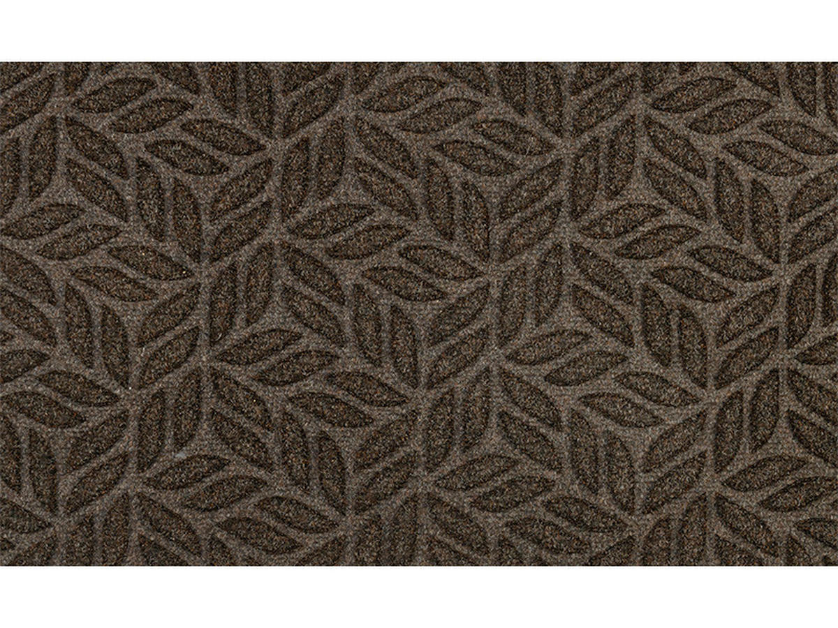 FUßMATTE  45/75 cm  Dunkelbraun  - Dunkelbraun, KONVENTIONELL, Kunststoff/Textil (45/75cm) - wash+dry