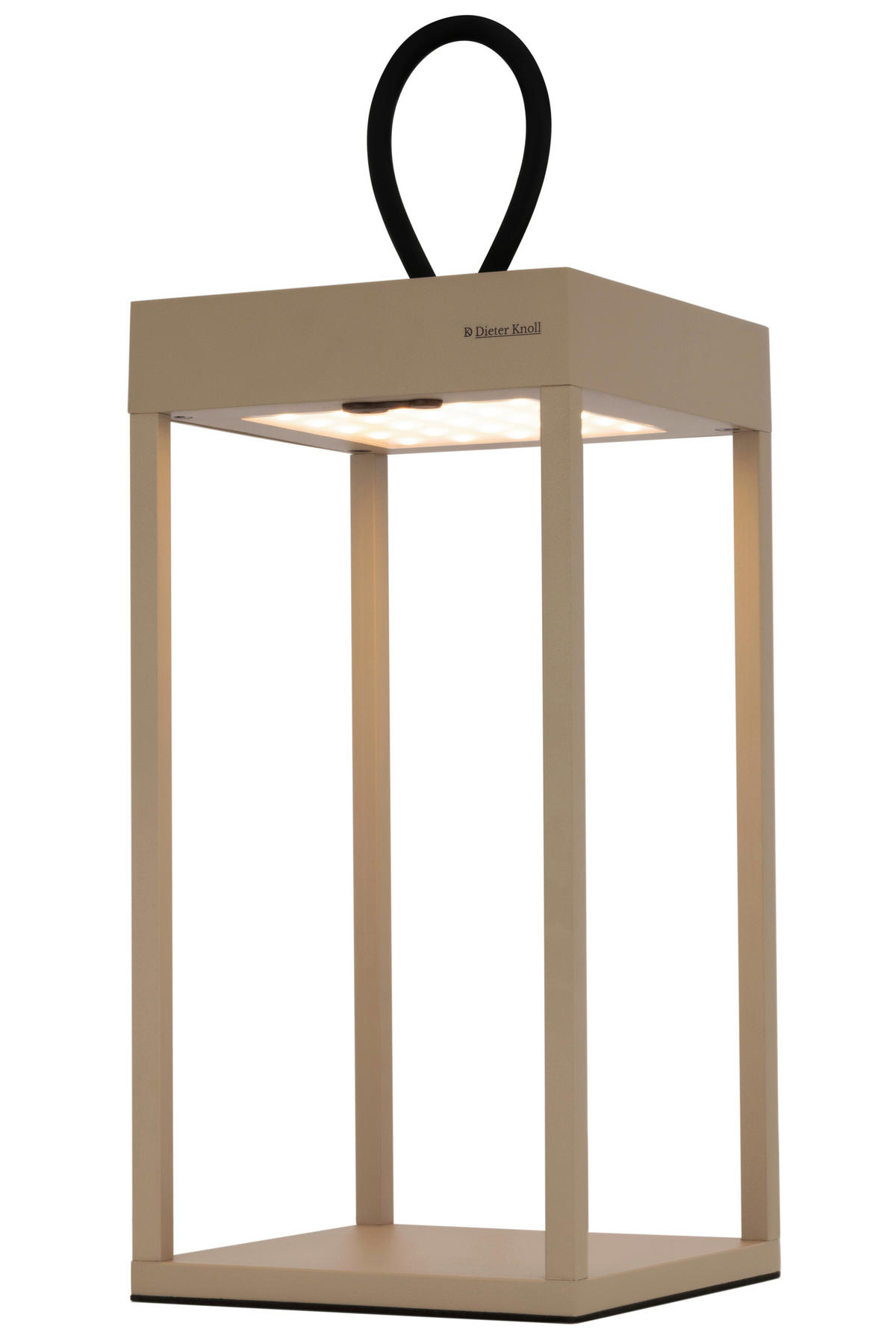 STOLNÍ LAMPA NA BATERIE 15/15/30 cm - pískové barvy, Konvenční, kov/plast (15/15/30cm) - Dieter Knoll