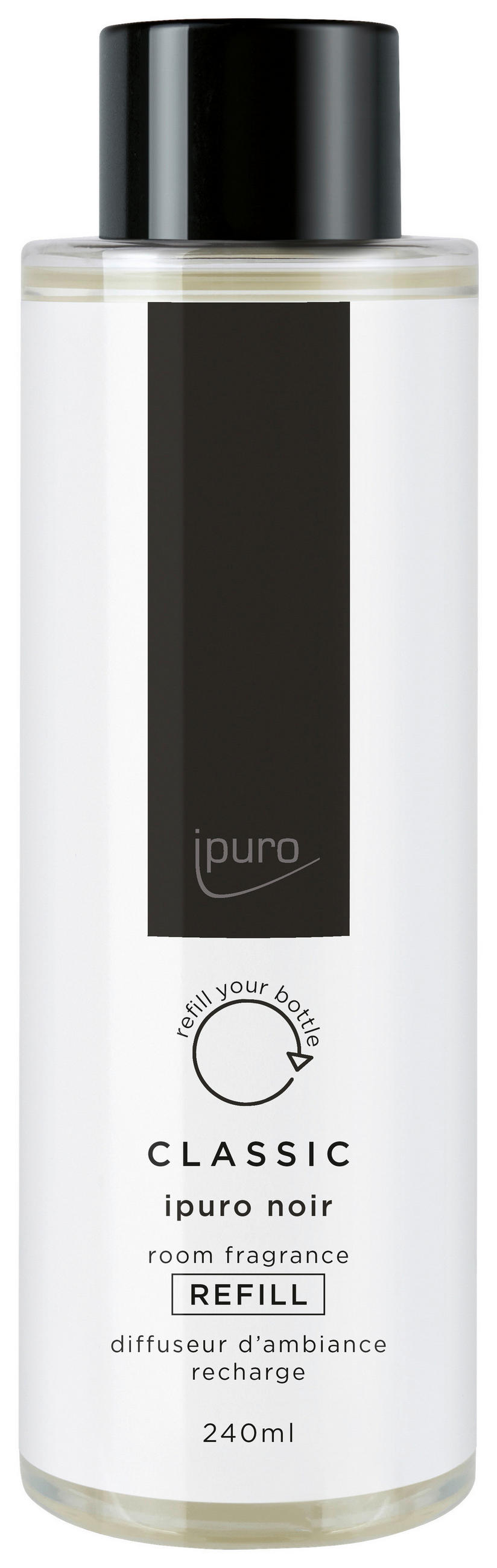 DOPUNA ZA OSVJEŽIVAČ PROSTORA  240 ml  - crna, Basics (240ml) - Ipuro