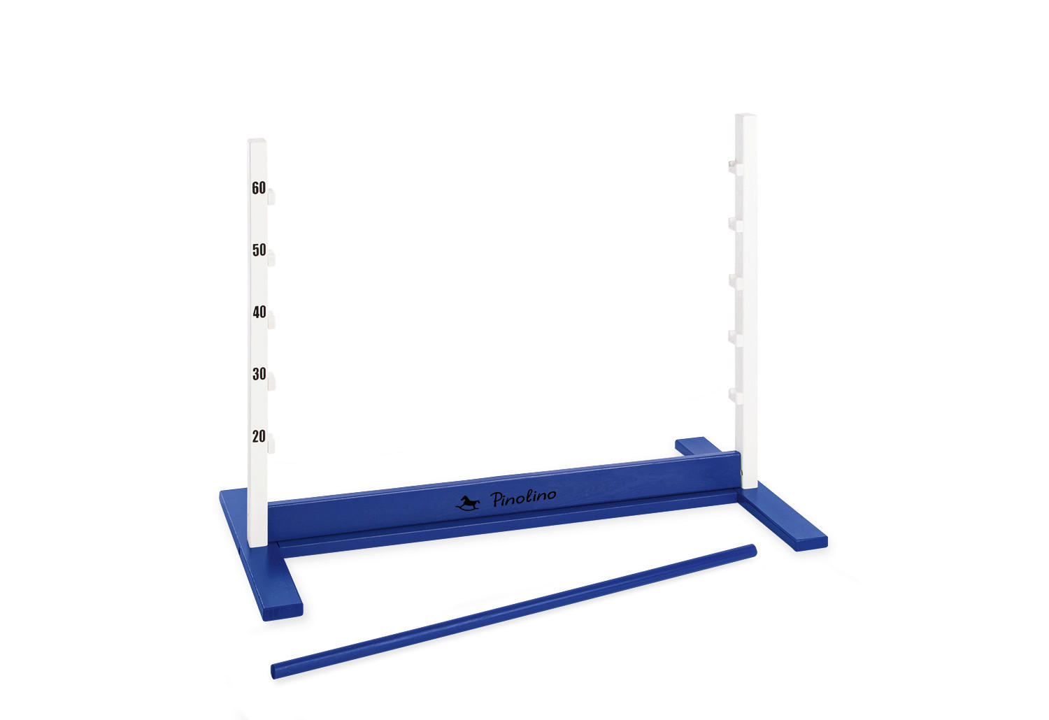 HINDERNISPARCOUR HOPPE Blau  - Blau, Basics, Holz (92/67/50cm) - Pinolino