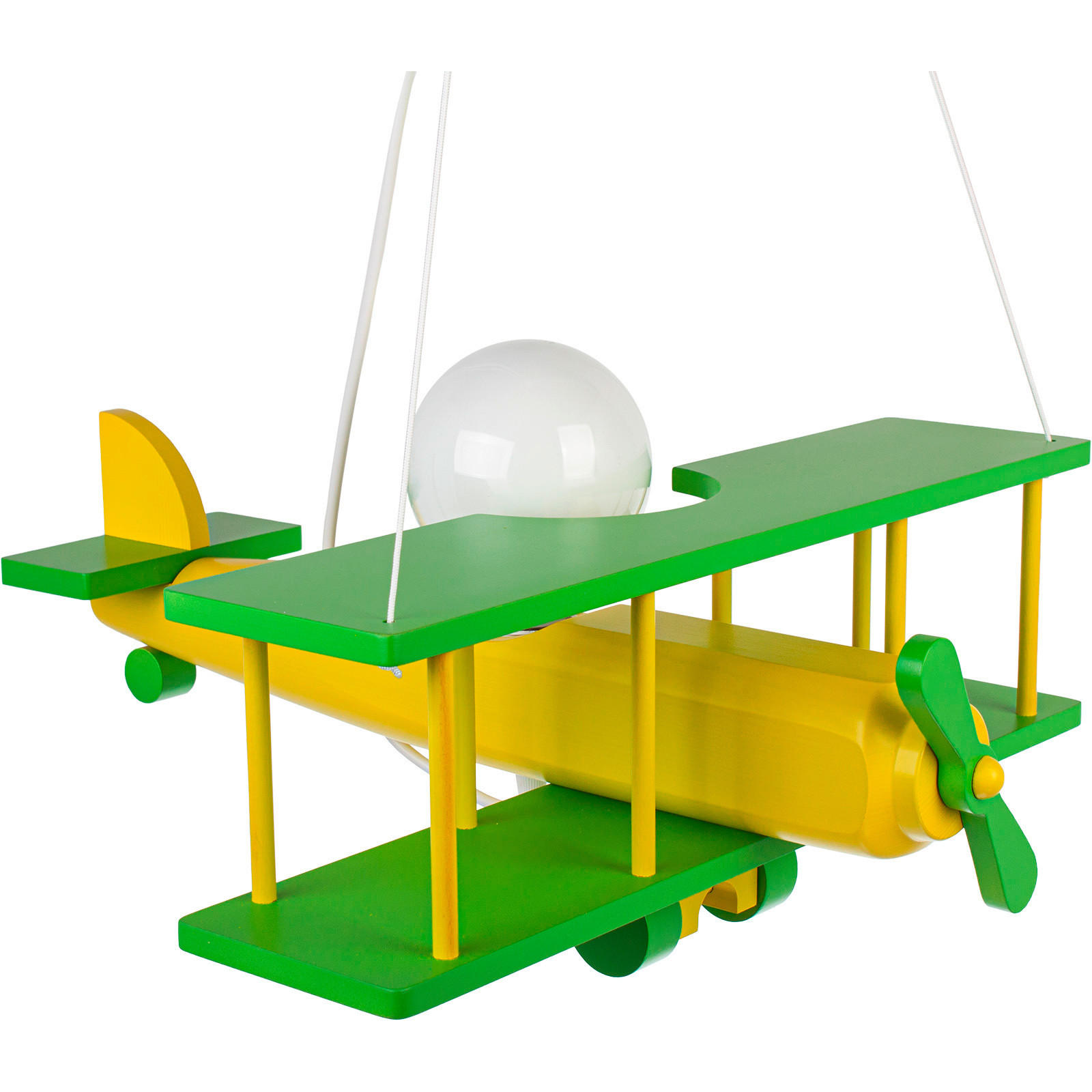 KINDERHÄNGELEUCHTE 42/45/75 cm   - Grün, KONVENTIONELL, Holz (42/45/75cm)
