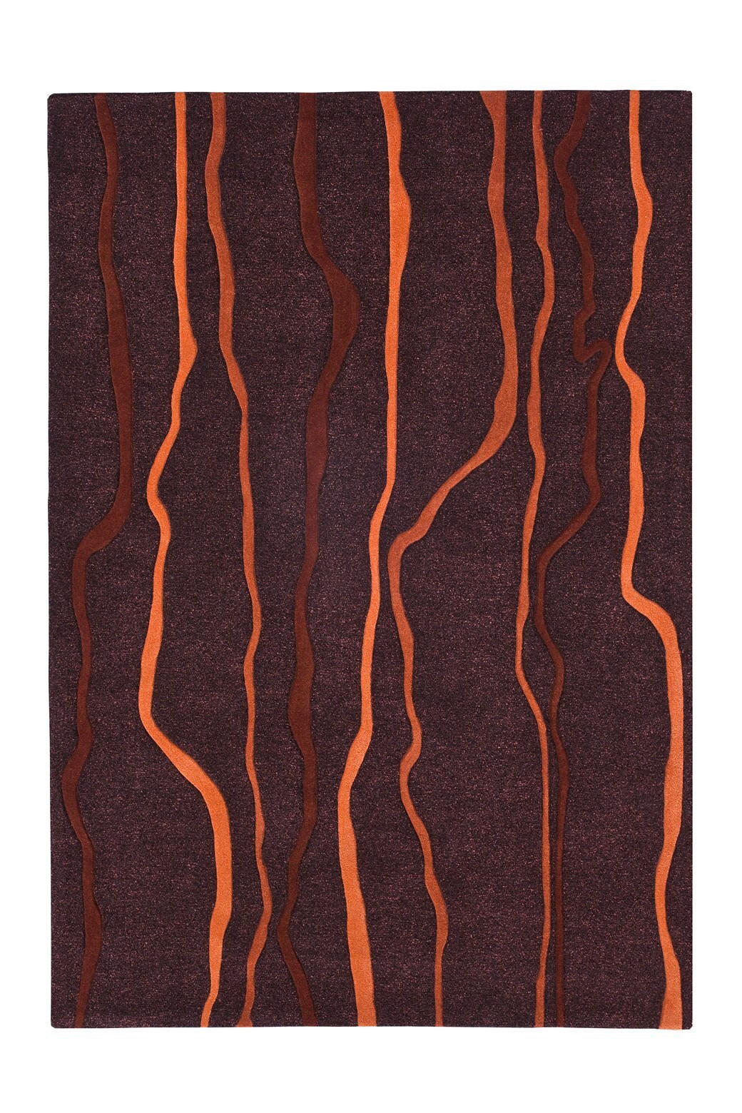 FLACHWEBETEPPICH 70/140 cm Taupe, Orange  - Taupe/Orange, Design, Textil (70/140cm) - Novel