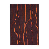 FLACHWEBETEPPICH 70/140 cm Taupe, Orange  - Taupe/Orange, Design, Textil (70/140cm) - Novel