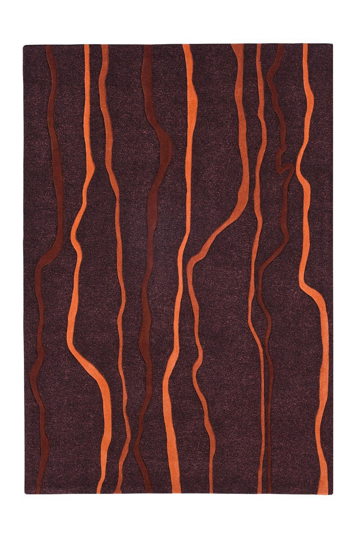 FLACHWEBETEPPICH 70/140 cm Taupe, Orange  - Taupe/Orange, Design, Textil (70/140cm) - Novel
