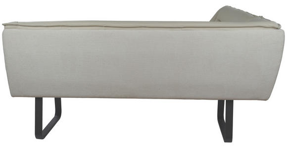 ECKBANK 237/178 cm Struktur Echtleder Schwarz, Beige   - Beige/Schwarz, Design, Leder/Textil (237/178cm) - Novel