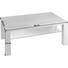 COUCHTISCH Asteiche furniert rechteckig Eichefarben - Eichefarben, Design, Glas/Holz (96/60/43cm) - Venda