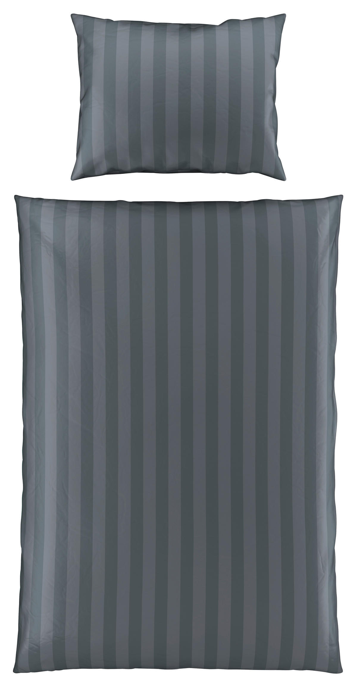 POVLEČENÍ, satén, šedá, 140/200 cm - šedá, textil (140/200cm) - Dieter Knoll