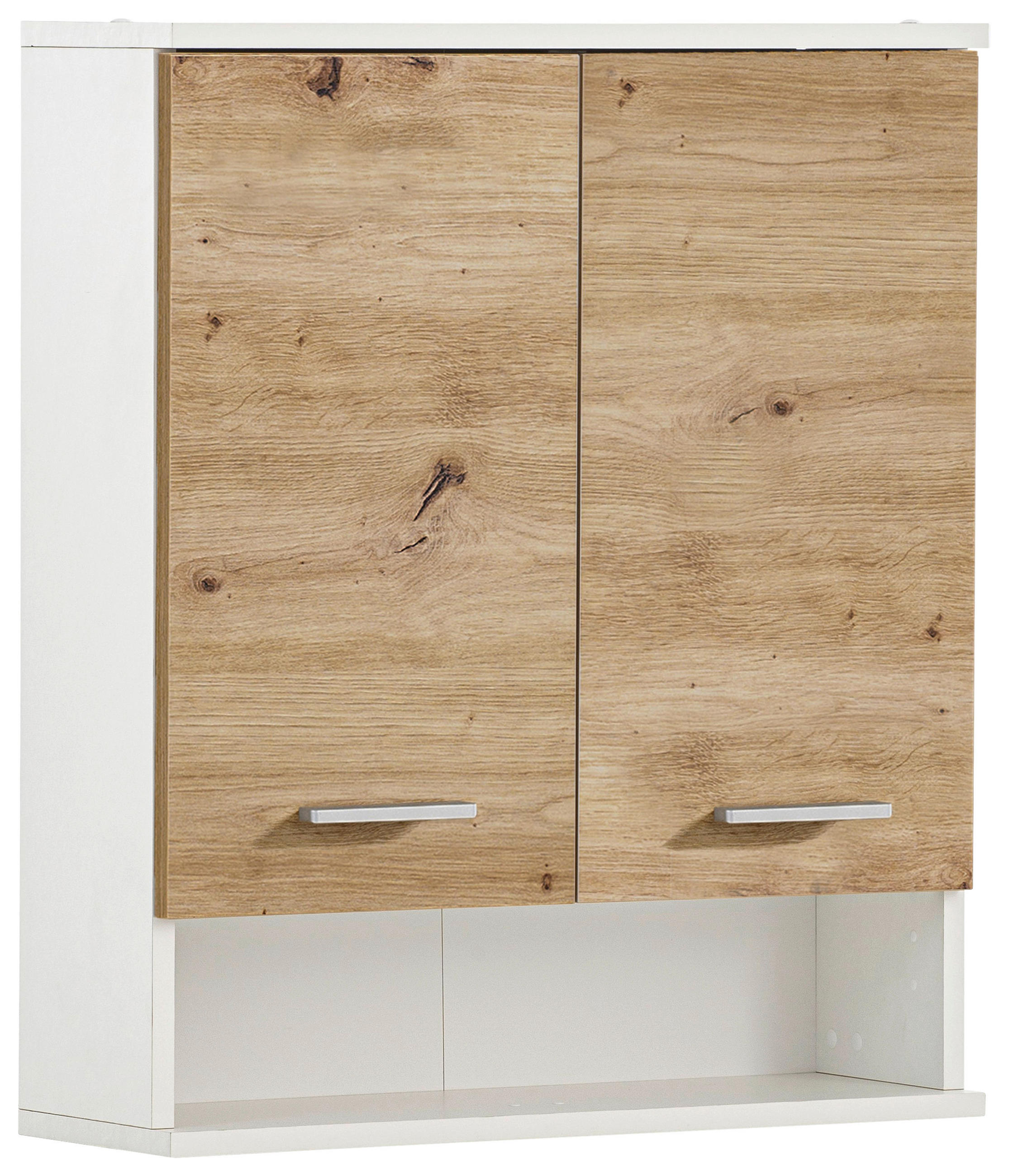 Stylife Hängeschrank Palermo Weiß, Eiche Artisan 60x70.8x20.5 cm