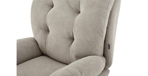 RELAXSESSELSET in Metall, Textil Schwarz, Taupe  - Taupe/Schwarz, Design, Textil/Metall (75/97/88cm) - Carryhome