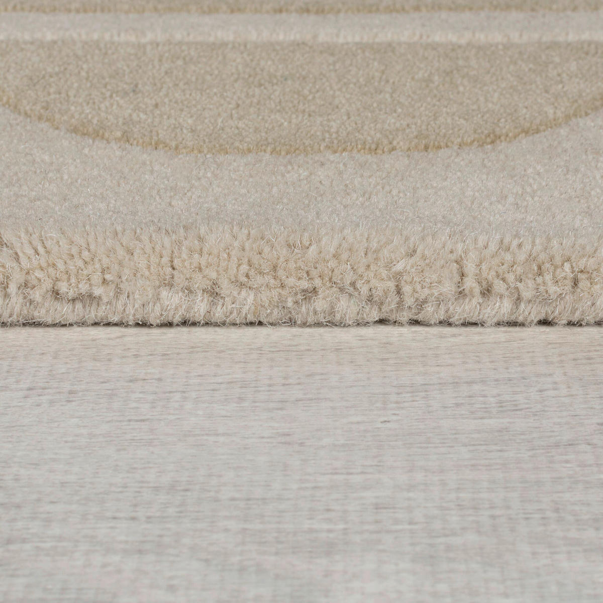 WOLLTEPPICH 120/170 cm Lois Scallop Beige  - Beige, Basics, Textil (120/170cm)