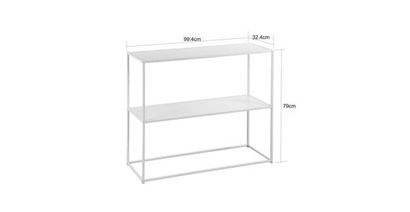 KONSOLENTISCH Kaschmir  - Kaschmir, Basics, Holzwerkstoff/Metall (99,4/32,4/79cm) - Xora