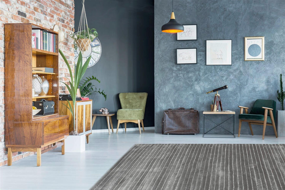 Covor Cu Țesătură Plată Prime  - argintiu/multicolor, Basics, textil (120/170cm) - Kayoom
