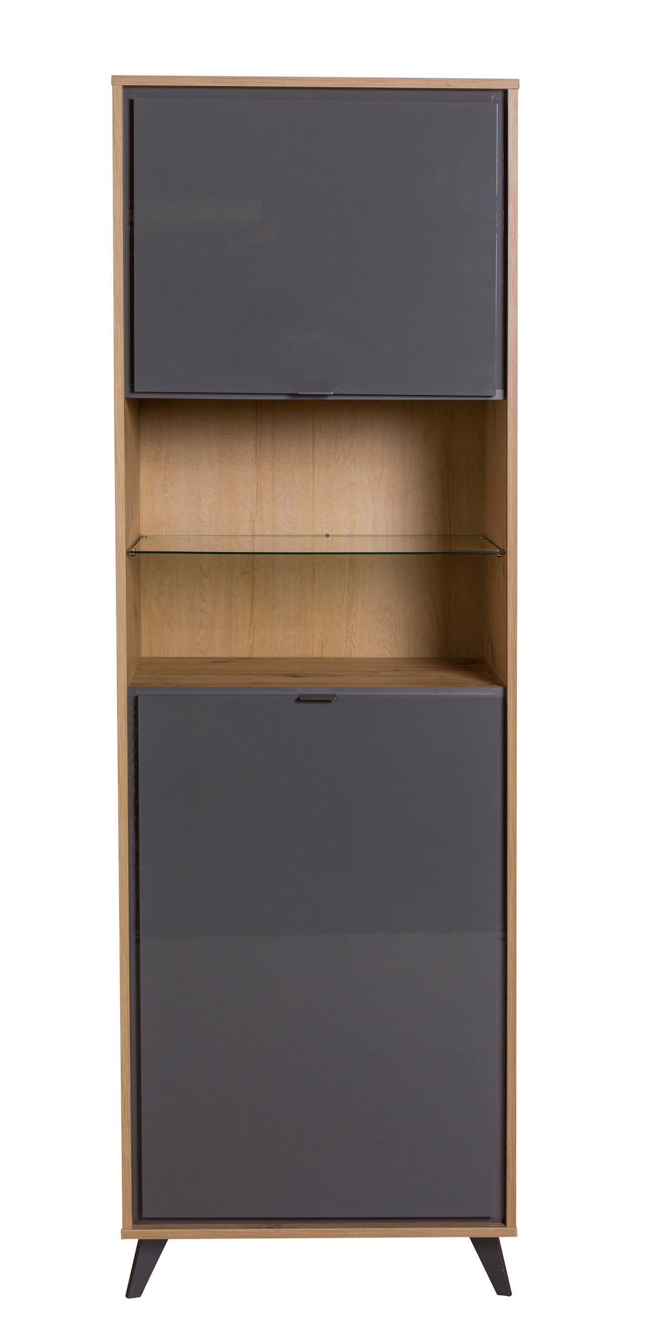 VITRINA, delno masivno  - Moderno, kovina/umetna masa (65,6/200,1/40,7cm) - Carryhome