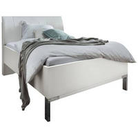 BETT 100/200 cm  in Weiß  - Chromfarben/Weiß, KONVENTIONELL, Holzwerkstoff/Textil (100/200cm) - Dieter Knoll