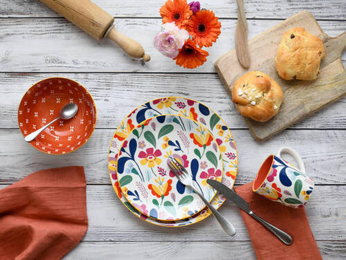 KOMPLETT SERVIS 16 delar  - multicolor, Trend, keramik (35/32/36null) - Creatable