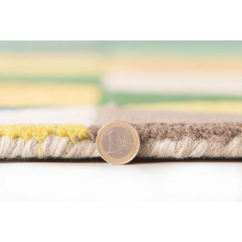 Thumbnail - Xora Wollteppich, Grün, Mehrfarbig, Textil, Struktur, rechteckig, 230x60 cm, Reach, für Fußbodenheizung geeignet, in ver...