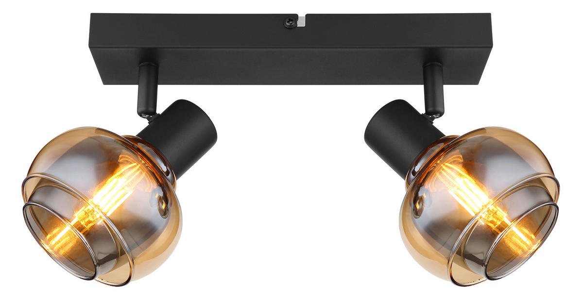 STRAHLER 26/10,5/13,5 cm   - Schwarz, Basics, Glas/Metall (26/10,5/13,5cm) - Globo