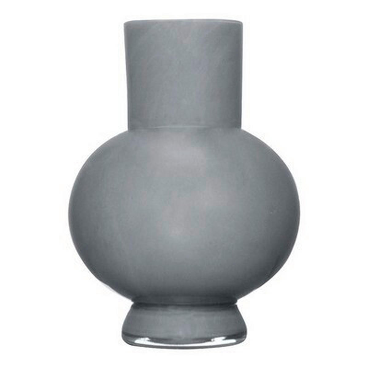 VASE  - Dunkelgrau, Design, Glas (31/39cm)