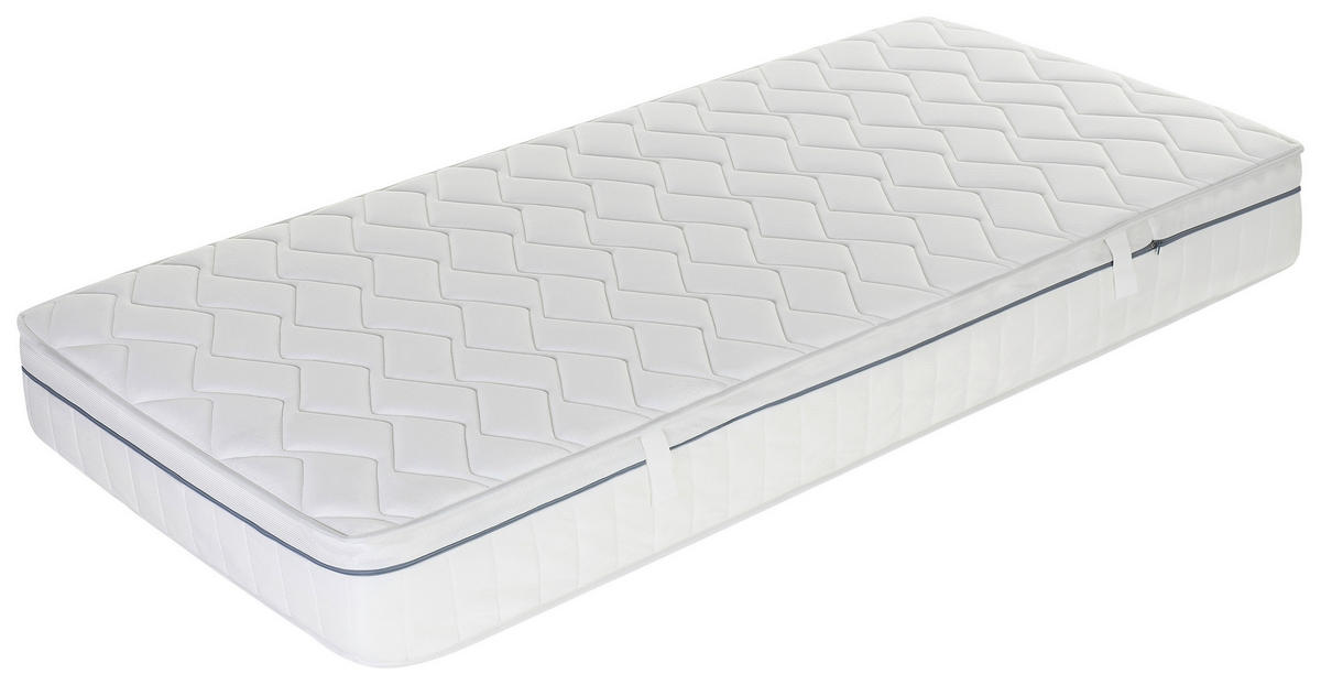 KALTSCHAUMMATRATZE 90/200 cm Höhe ca. 23 cm  - Weiß, Basics, Textil (90/200cm) - MID.YOU