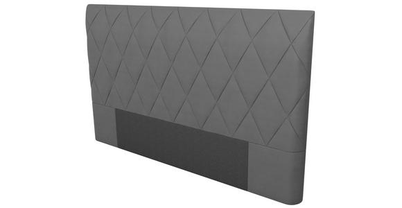 POLSTERBETT 180/200 cm in Anthrazit - Anthrazit/Silberfarben, KONVENTIONELL, Holz/Textil (180/200cm) - Esposa