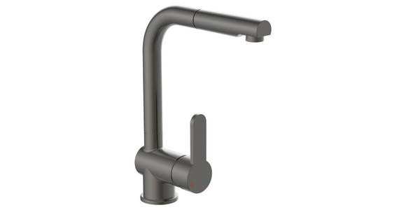 KÜCHENARMATUR - Graphitfarben, Basics, Metall (24/30/5,5cm) - Xora