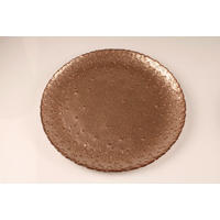 PLATZTELLER Glas  - Bronzefarben, LIFESTYLE, Glas (32,5cm) - X-Mas