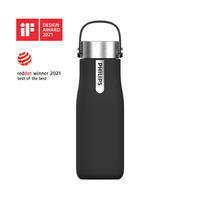 TRINKFLASCHE 0,35 l  - Schwarz, Basics, Metall (7/7/20,5cm) - Philips