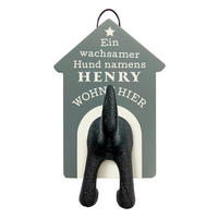 GARDEROBENHAKEN  in Petrol  - Petrol, Trend, Holzwerkstoff (16/10/6cm)