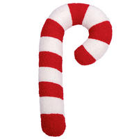 ZIERKISSEN 25/57 cm  - Rot/Weiß, Trend, Textil (25/57cm) - X-Mas