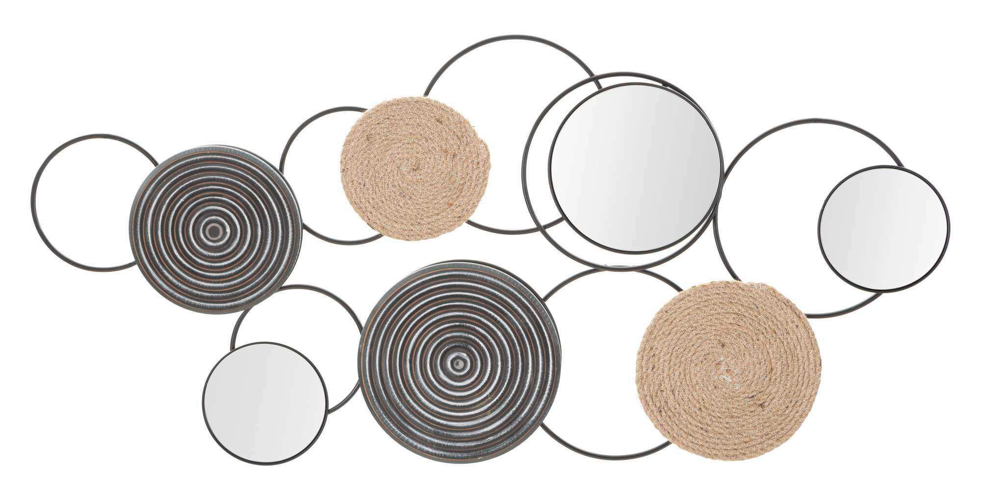 WANDDEKO    - Schwarz/Braun, Basics, Holz/Metall (52/106/5cm)