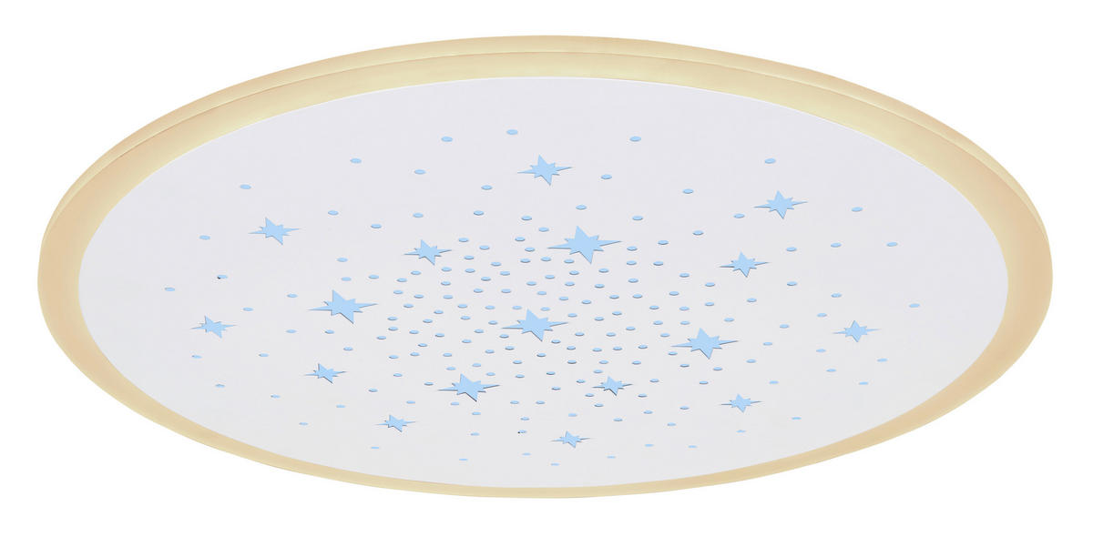 LED-DECKENLEUCHTE 38/5 cm   - Weiß, Design, Kunststoff/Metall (38/5cm) - Globo