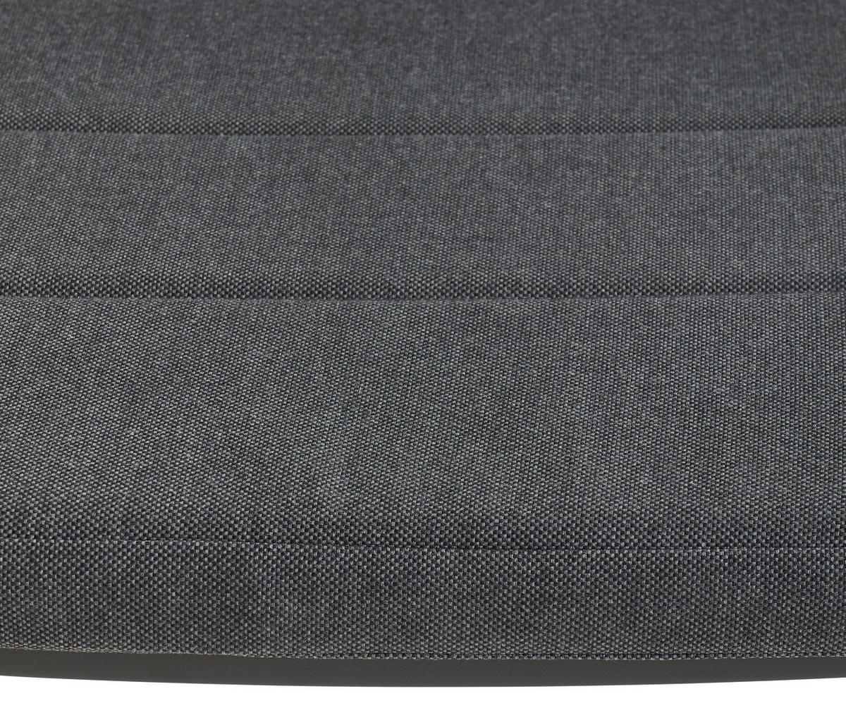 STAPELSESSEL Teakholz Aluminium Anthrazit, Dunkelgrau  - Dunkelgrau/Anthrazit, MODERN, Holz/Textil (63/86,5/59cm) - Amatio