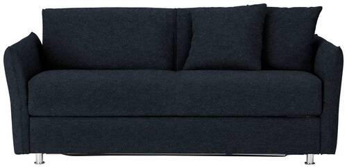 SCHLAFSOFA in Textil Anthrazit  - Chromfarben/Anthrazit, Modern, Textil/Metall (194/85/100cm) - Bali