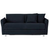 SCHLAFSOFA in Textil Anthrazit  - Chromfarben/Anthrazit, Modern, Textil/Metall (194/85/100cm) - Bali